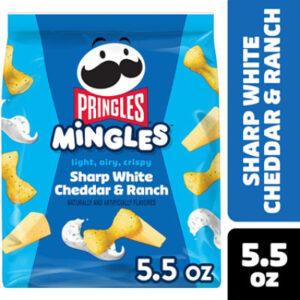 Pringles Mingles Puffed Snacks Sharp White Cheddar and Ranch Cheese Puffs - 5.5 Oz