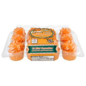 Cafe Valley Crush Orange Mini Cupcakes 12 Count - 10 OZ