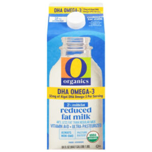 O Organics 2% Reduced Fat Milk Plus Dha Omega 3 64 Fl. Oz. - 64 Fl. Oz.