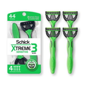Schick Mens X3 Disp Razor Sensitive - 4 CT