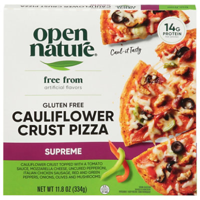 Open Nature Pizza Cauliflower Supreme 11.8 Oz - 11.8 OZ