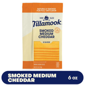Tillamook Smoked Medium Cheddar Cheese Slices - 6 Oz