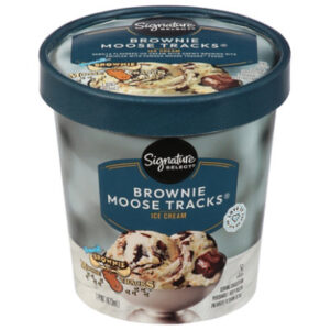Signature Select Ice Cream Brownie Moose Tracks 1 Pt - 1 PT