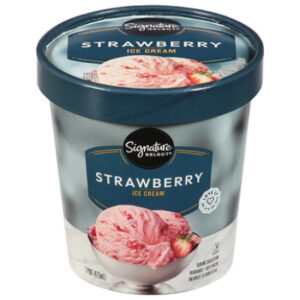 Signature Select Ice Cream Strawberry 1 Pt - 1 PT