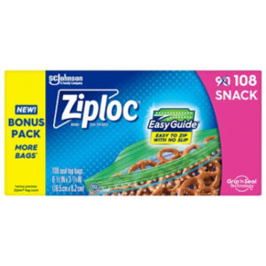 Ziploc Snack Bags - 108 CT