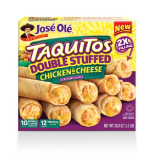 Jose Ole Double Stuffed Chicken & Cheese Flour Taquitos, 20.8 Oz - 20.8 OZ