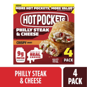 Hot Pockets Philly Steak & Cheese, 18 Oz - 18 OZ