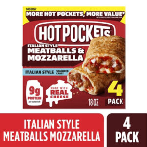 Hot Pockets Meatballs And Mozzarella 18 Oz - 18 OZ