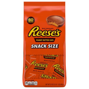Reeses Milk Chocolate Peanut Butter Cups Snack Size Stand Up Bag - 33 OZ