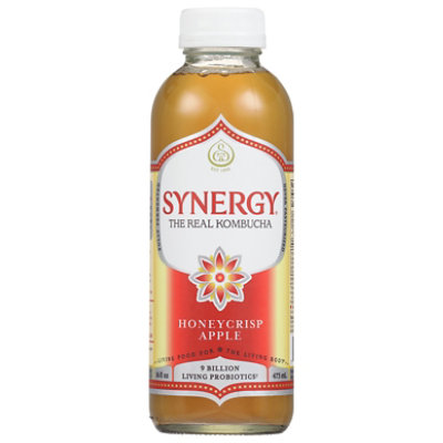 Synergy The Real Kombucha Honeycrisp Apple - 16 Fl. Oz.