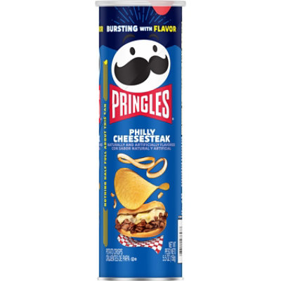 Pringles Potato Crisps Chips Philly Cheesesteak Lunch Snacks - 5.5 Oz