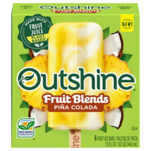 Outshine Fruit Blends Pina Colada Bars - 15 FZ