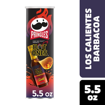 Pringles Hot Ones Los Calientes Barbacoa Spicy Potato Crisps Chips - 5.5 Oz