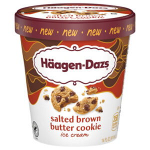 Haagen Dazs Salted Brown Butter Cookie - 8-1.75FZ