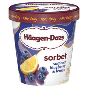 Haagen Dazs Summer Blueberry And Lemon Sorbet 14fz - 8-1.75FZ