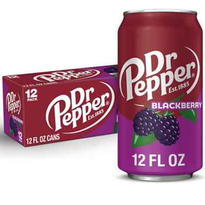 Dr Pepper Blackberry Soda Pop - 12-12 Fl. Oz.