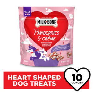 Milk Bone Strawberry Dipped Heart Shaped Biscuit - EA