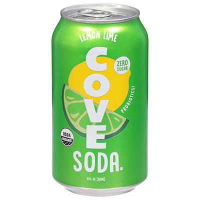 Cove Soda Gut Healthy Lemon Lime - 12 FZ