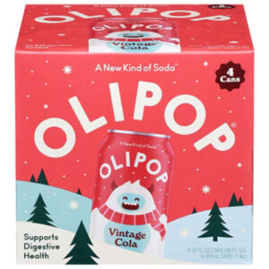 OLIPOP Vintage Cola Prebiotic Soda Cans - 4-12 Fl. Oz.