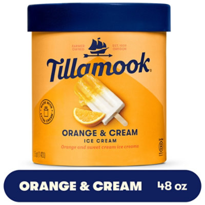 Tillamook Orange & Cream Ice Cream - 48 Oz