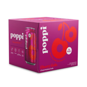 Poppi Prebiotic Cherry Cola -  4 - 12 Fl. Oz.