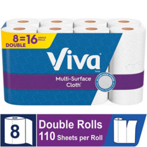 Viva Multi-Surface Cloth Paper Towels 110 Sheets Per Roll Per Roll - 8 Count