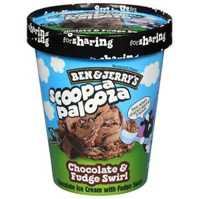 Ben & Jerry's Ice Cream Chocolate Fudge Swirl 1 Qt - 1 QT