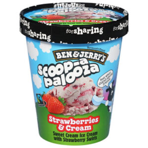 Ben & Jerrys Strawberries Cream 1 Quart - 1 QT
