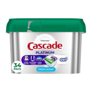 Cascade Platinum Actionpacs, Fresh Scent - 34 Count