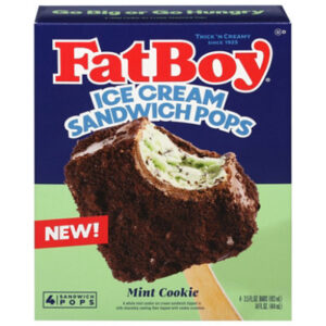 Fatboy Mint Cookies & Cream Ice Cream Sandwich Pop  14 Fz, 4-3.5 Fz - 4-3.5 FZ