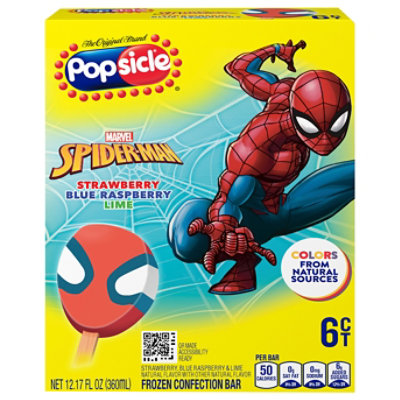 Popsicle Ice Cream Spiderman Facepiece 12.17 Fo - 12.17FZ