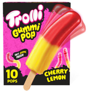 Trolli Cherry Lemon Frozen Gummi Pop 10 Ct 1.65oz - 10 CT
