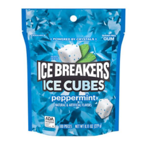 Ice Breakers Ice Cubes Peppermint Pouch - 8.11 OZ