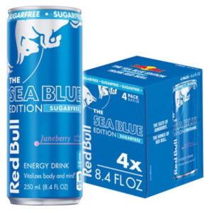 Red Bull Sea Blue Edition SugarFree Energy Drink Juneberry 80mg Caffeine - 4-8.4 Fl. Oz.