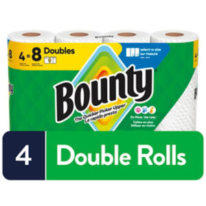 Bounty 4 Double Roll Select-a-size White - 4 RL