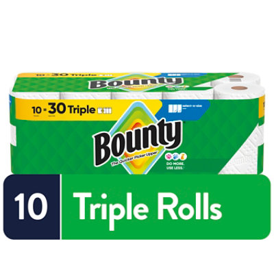 Bounty 10 Triple Roll Select-a-size White - 10 RL