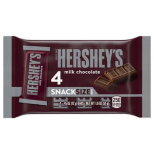Hersheys Milk Chocolate Snack Size Bar 4-pack - 1.8 OZ