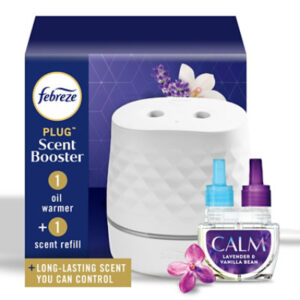 Febreze Plug Scent Booster Kit Downy Infusions Calm - 1 Warmer  .87 Oz Refill - Each