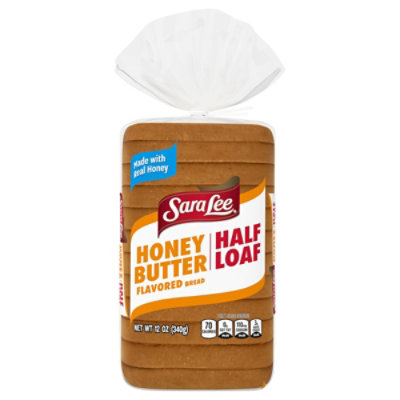 Sara Lee Honey Butter Half Loaf Bread 1 Count - 12 OZ