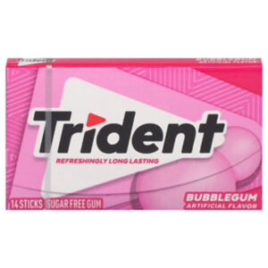 Trident Bubblegum Sugar Free - 14 Count