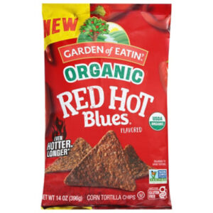Goe Tortilla Chips Red Hot Blues 14oz - 14 OZ