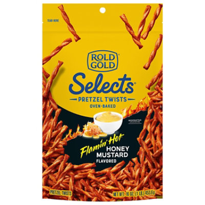 Rold Gold Selects Flamin Hot Honey Mustard - 16 Oz