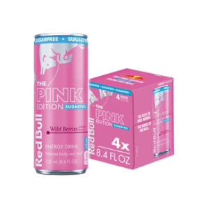 Red Bull Pink Edition SugarFree Energy Drink Wild Berries 80mg Caffeine - 4-8.4 Fl. Oz.