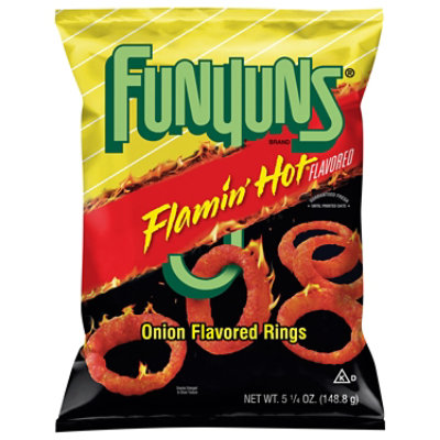 Funyuns Onion Flavored Rings Flamin Hot Flavored 5.25 Oz - 5.25 OZ