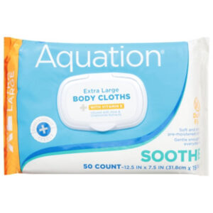 Aquation Extra Large Body Cloth 50 Ct - 13.8 OZ