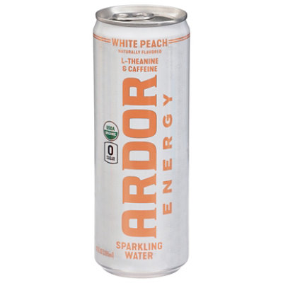 Ardor Energy Sparkling Water White Peach - 12 Fl. Oz.
