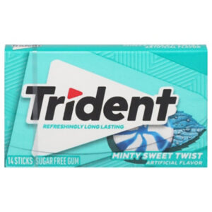 Trident Mint Sweet Twist Sugar Free Gum - 14 CT