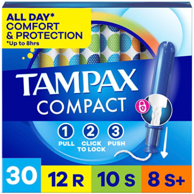 Tampax Pearl Pocket Tampons Regular Super Plus - 30 CT