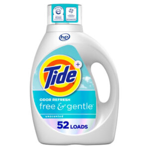 Tide He Liquid Laundry Detergent Plus Odor Fresh Free & Gentle Unscented - 73 Fl. Oz.