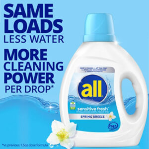 All Liquid Laundry Detergent Sensitive, Fresh Spring Breeze 73 Oz - 73 FZ